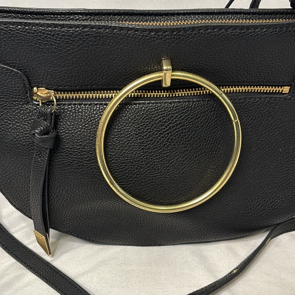 Foley and Corrina Limelight Crescent Ring Bag Black Purse - Picture 5 of 13